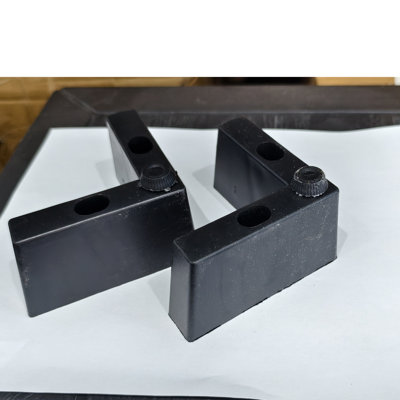 Pieds de canapé de remplacement en forme de L pour patio pour meubles de patio en plastique imperméable avec pieds pour vis