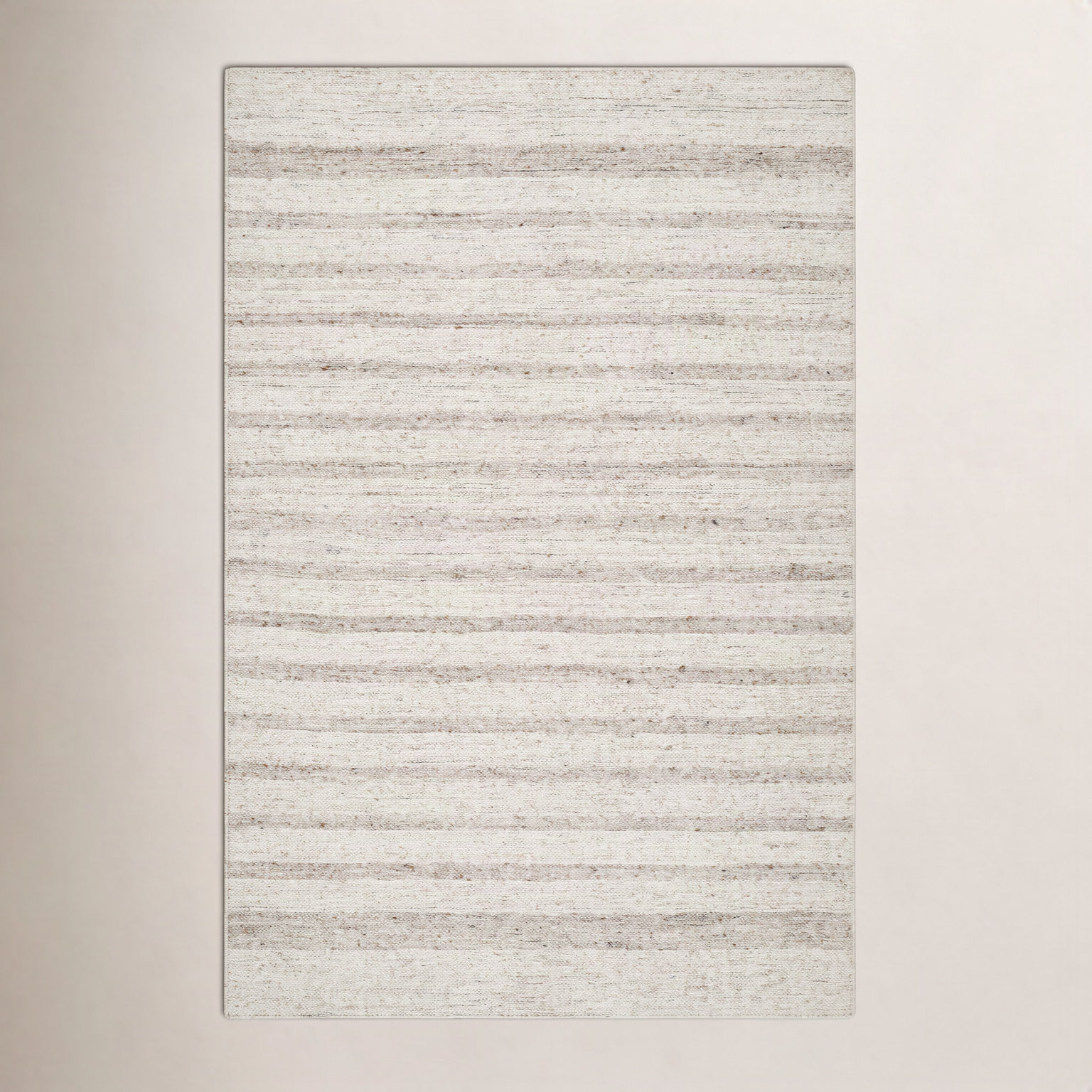 Hand-Tufted Brown Striped Rug, Rectangle 9' x 12'