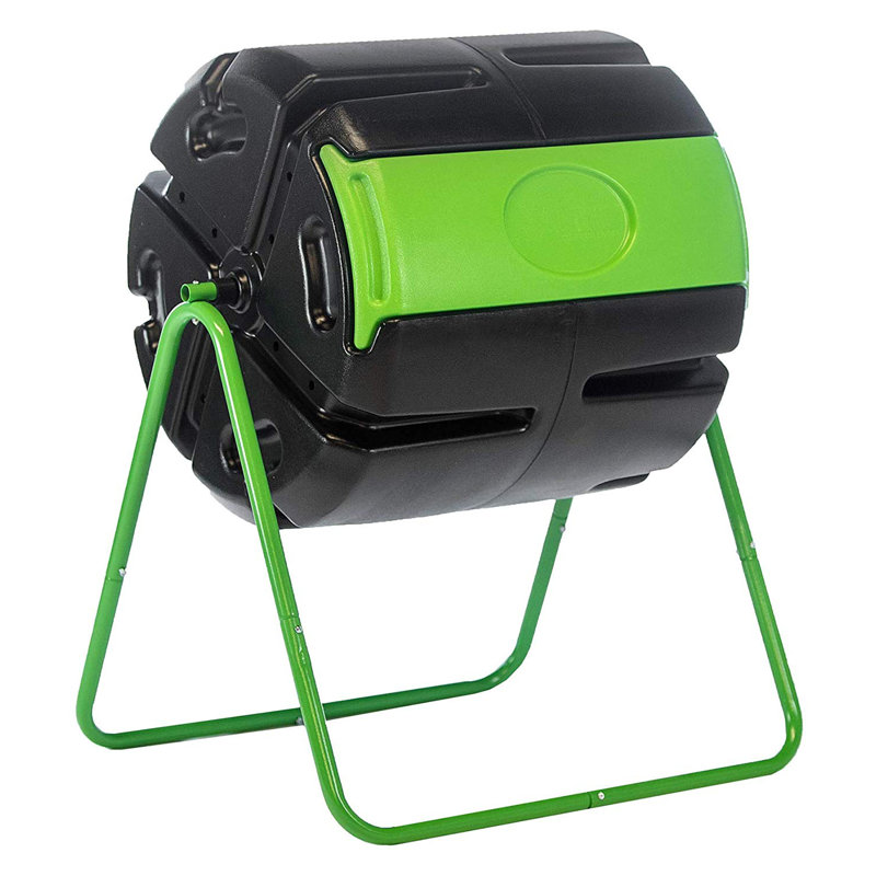 37 Gallons Plastic Outdoor Tumbler Composter with Latching Lid