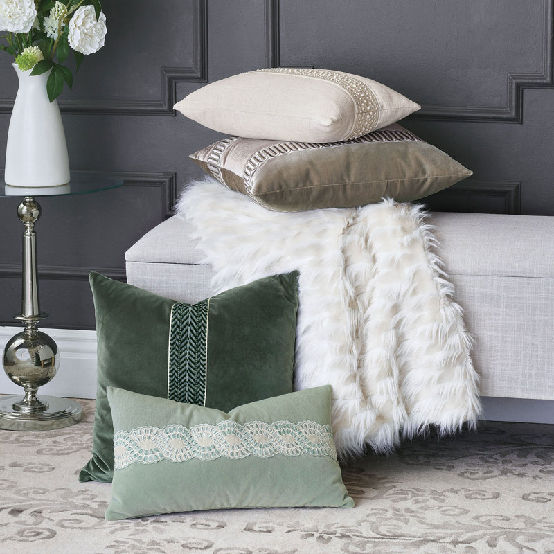 Sheldon Pillow Cover & Insert, Rectangle 13"H x 22"W