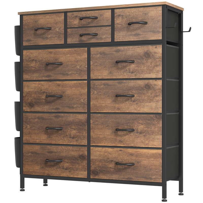 98.6 cm W Chest of Drawers, Brown