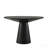 Contemporary 48" Pedastal Dining Table, Ebony