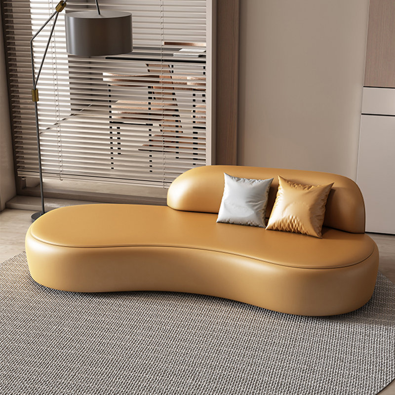 Chaise longue rembourrée Simple Modern Elegant Home, Orange