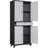 Metal Garage Storage Cabinet with Locking Doors and Adjustable Shelves, Rolling Tool Storage Cabinet with 4 Wheels and 1 Drawer