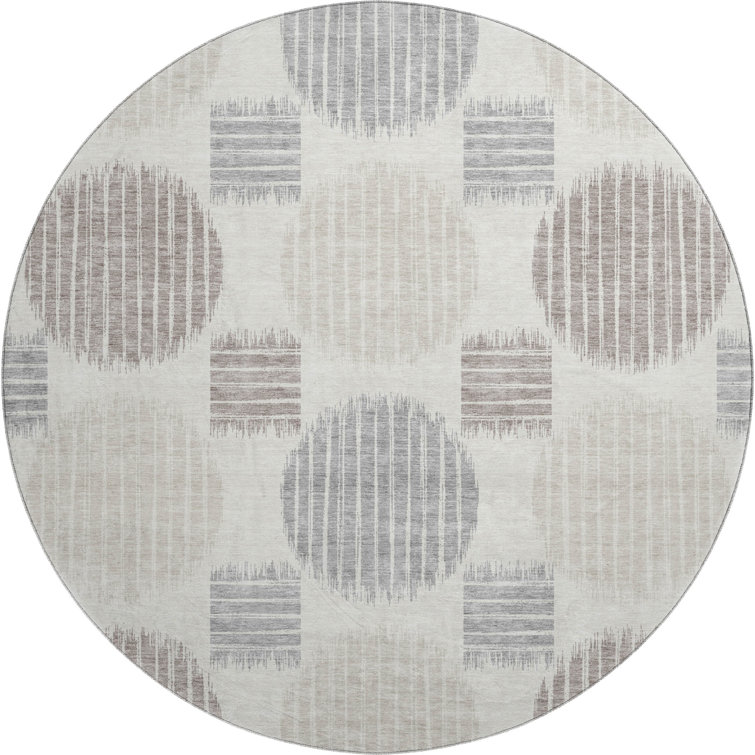 Premium Machine Washable Prisco Ivory Rug