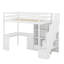 Lit mezzanine simple avec bureau et tiroirs-162865146