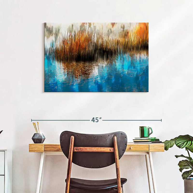 Avery Swamp Dynamic Abstract, 24" H x 36" W