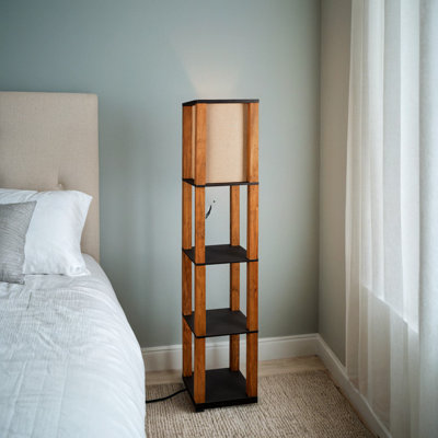 Awshin 68" Shelf Floor Lamp
