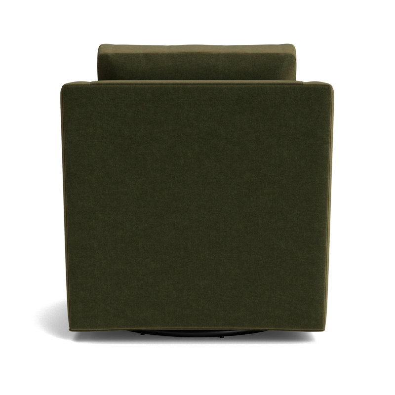 Gigi No Skirt Full Swivel Chair, Performance Velvet - Balsam
