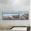 «Boat at the Lake», reproduction de peinture à l'huile sur toile tendue