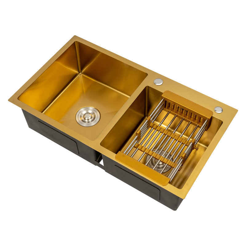 Stainless Steel Two Bowls Kitchen Sinks