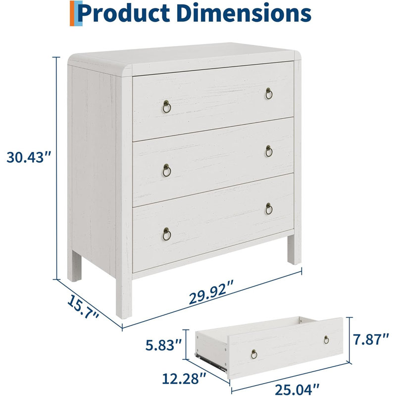 Commode à tiroirs, commode à tiroirs moderne, commode à rangement en bois, Blanc