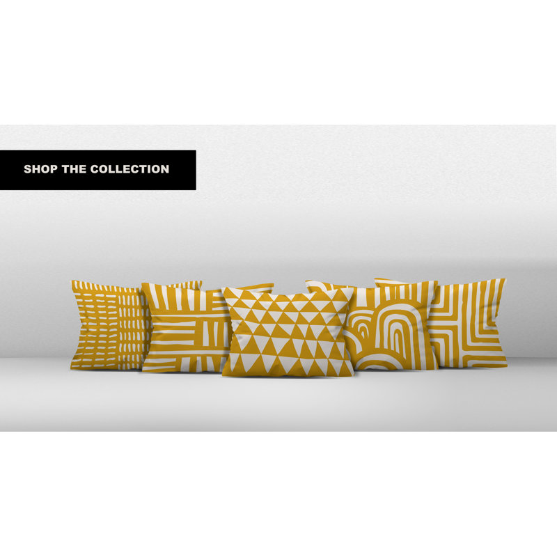 Coussin lombaire intérieur / extérieur Waren, Jaune