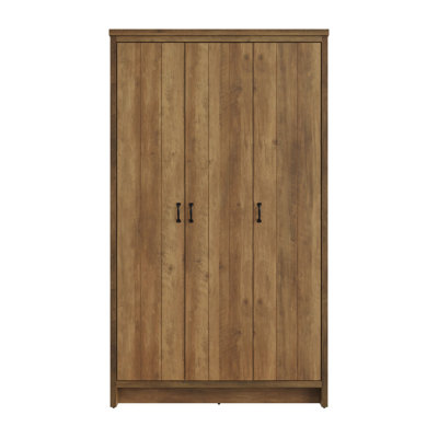 Foxton 3 Door Manufactured Wood Wardrobe