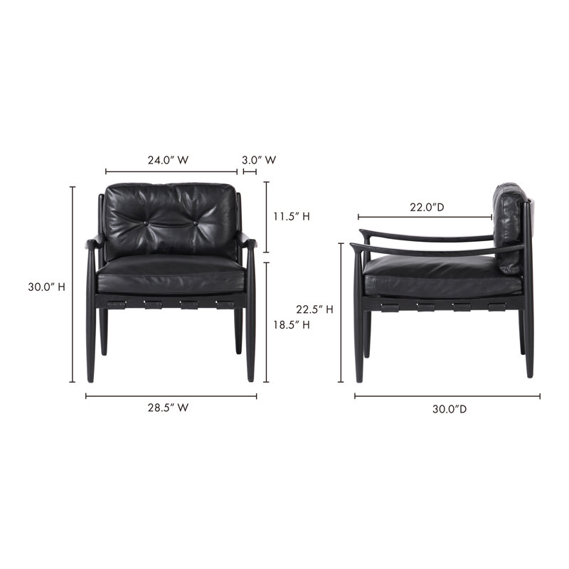 TURNER Leather Armchair