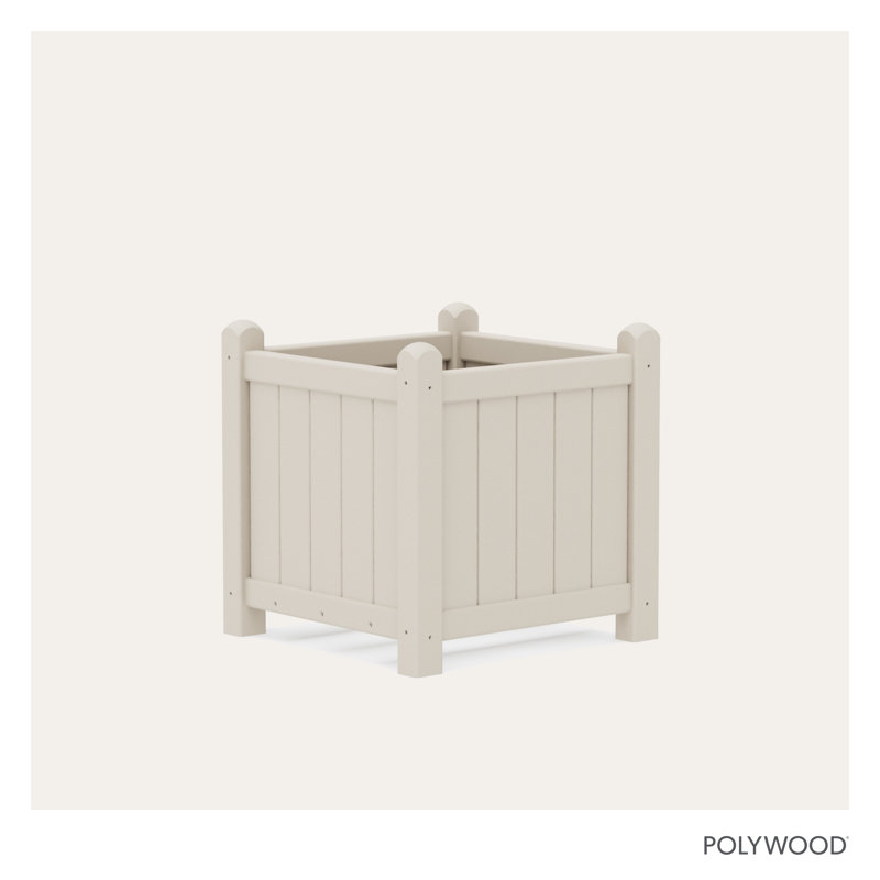 POLYWOOD Traditional Garden 16" Planter, Sand