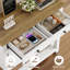 Console 35,4 "avec tiroirs et armoire Latiasha-1901360025