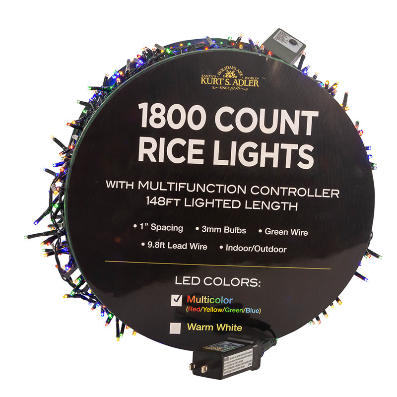 1 800 guirlandes de lumières, Multicolore