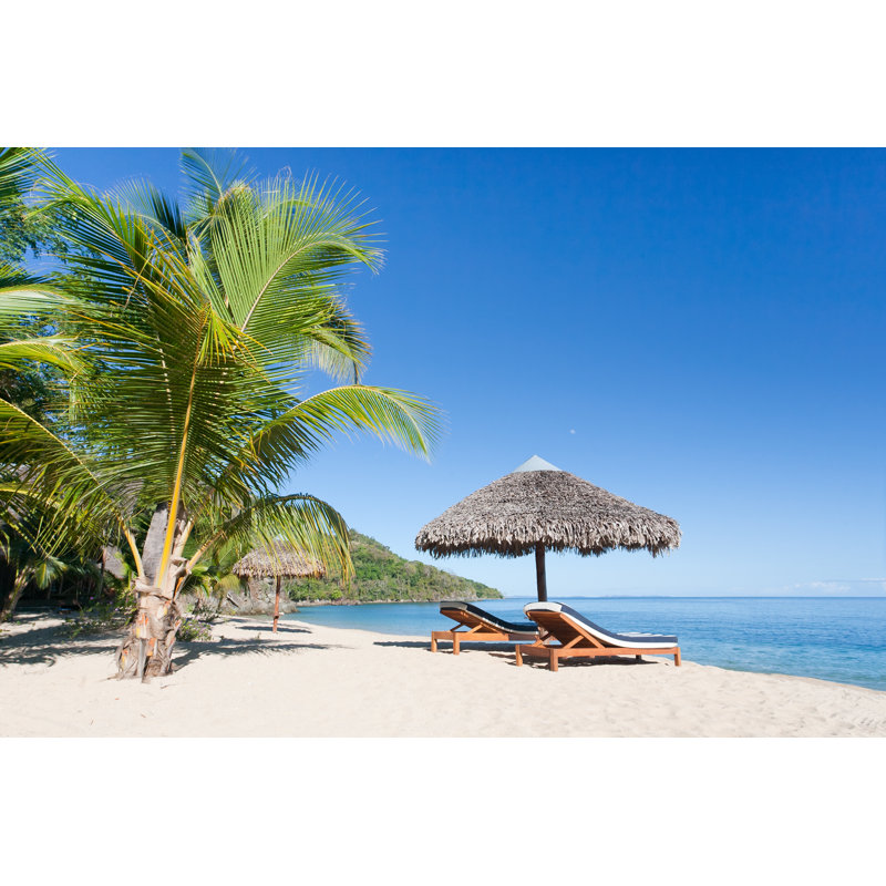 Tropical Empty Island - Wrapped Canvas Print, 81cm H x 122cm W x 3.8cm D