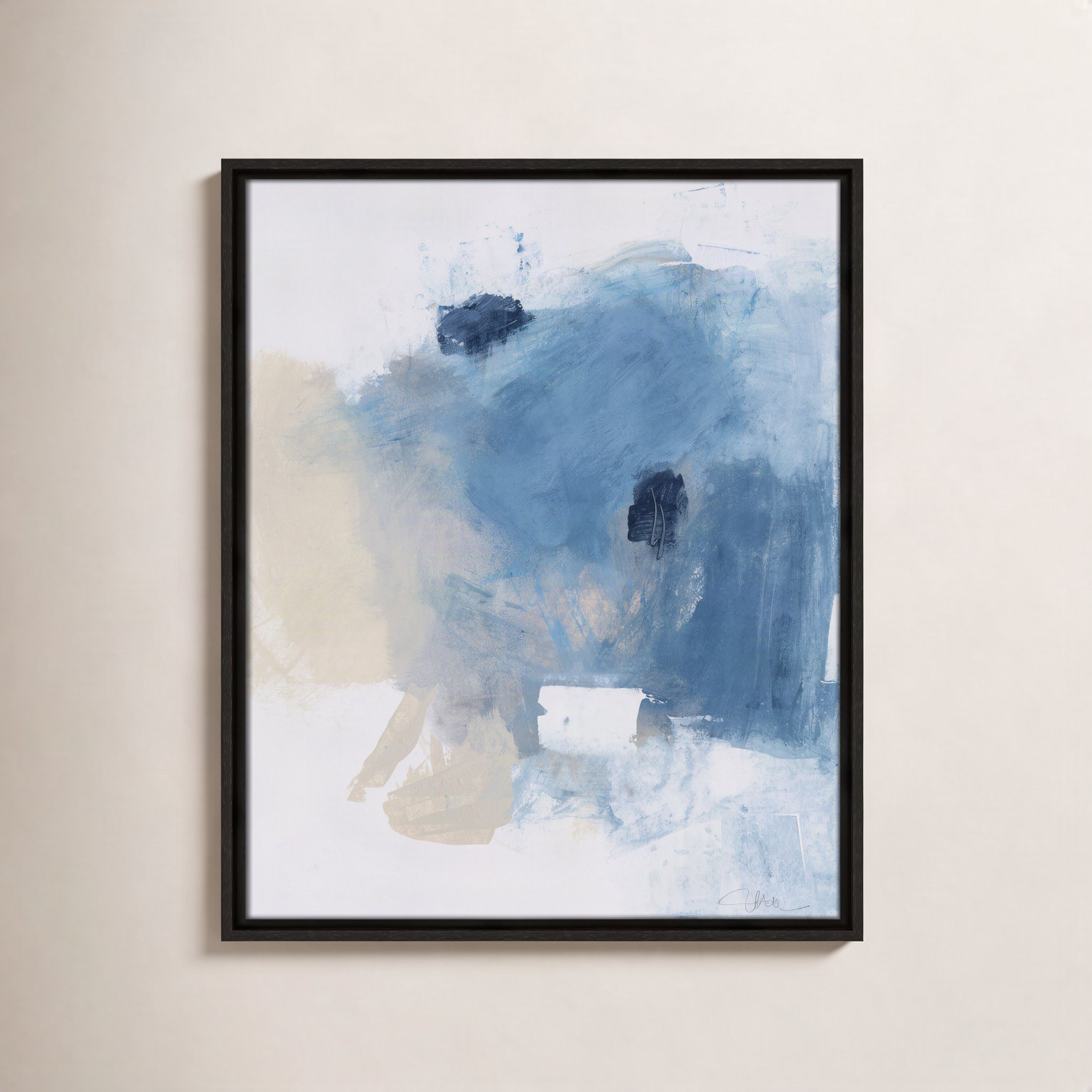 Runa "Coastal Carnival I" Print, Espresso Floater Framed Canvas, No Mat, 21.5" H x 17.5" W x 2" D