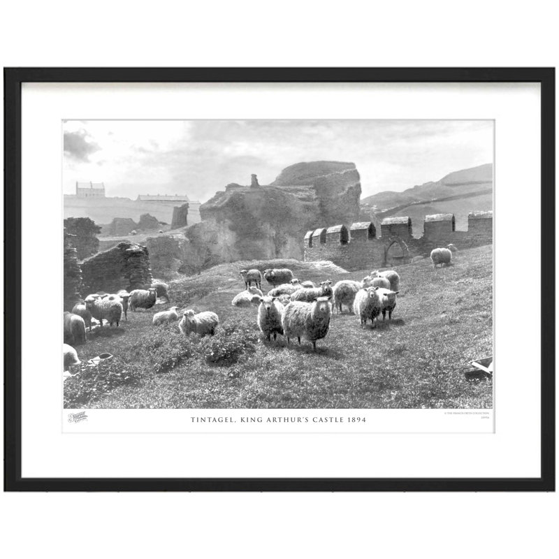 Tintagel, King Arthur's Castle 1894 by Francis Frith - Single Picture Frame Print, 40cm H x 50cm W x 2.3cm D