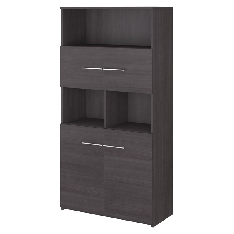 Office 500 Storage Bookcase, Storm Gray