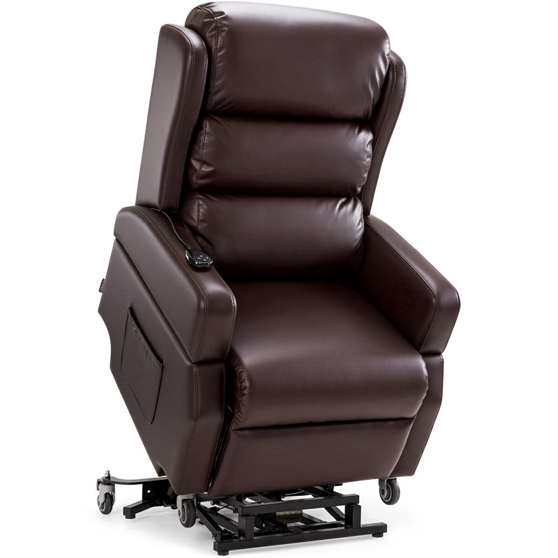 Movable Dual Motor Height Adjustable Riser Recliner Chairs with Wheels
