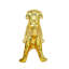 Figurine en céramique Beagle debout-1363004852