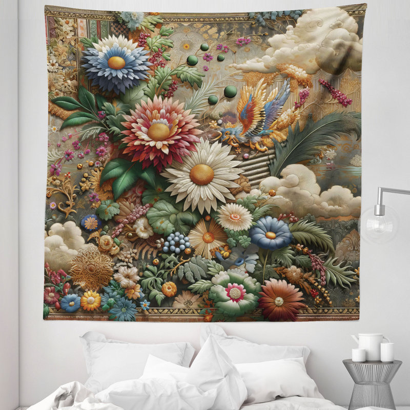 Tapisserie en microfibre, H 88 po x l 88 po