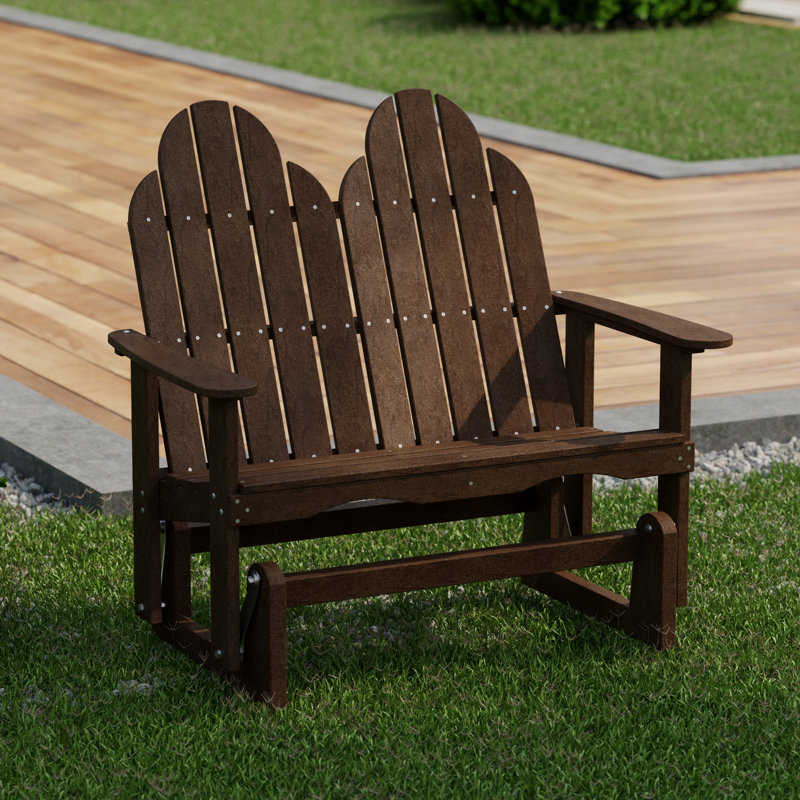 Classic Adirondack Glider, Tudor Brown