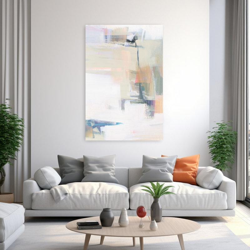 Art contemporain, art contemporain abstrait, H 60 po x l 40 po