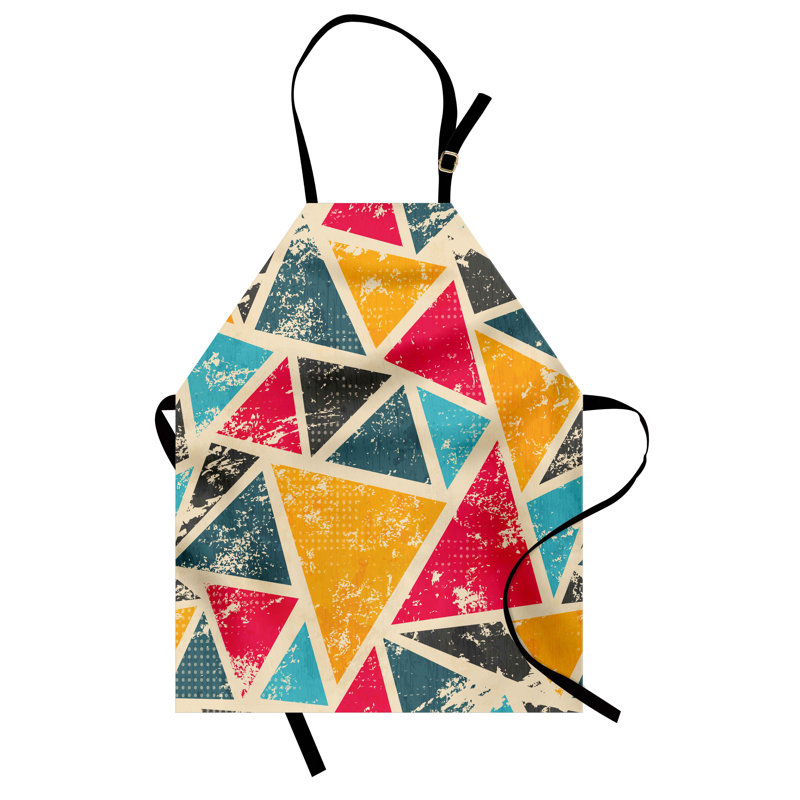 Multicolore East Urban Home, tablier rétro unisexe, Funk Art Grungy, taille adulte
