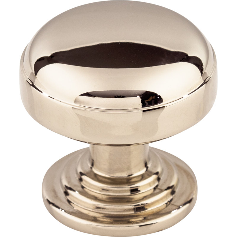 Ellis Mushroom Cabinet Knob, Polished Nickel