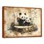 Gerino, famille de panda rétro dans la forêt I - art mural panda-1695092017-1695092018-1695092030