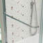 Porte de douche coulissante à dérivation - Verre trempé de 1/4 po, finition chromée, 44-48 po x 70 po, porte à cadre de collision, poignée en acier inoxydable, salle de bain, facile à nettoyer, fuite-118139182