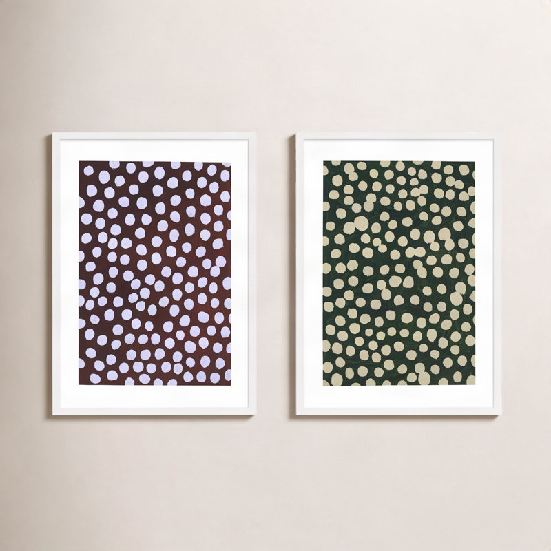 Navi 3 par Michela Sorrentino - Ensemble de 2 peintures encadrées, H 25 po x l 17,5 po x P 1,25 po, Blanc