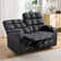 Roddickton 55.9"W Modern 2-Seater Overstuffed Premium Faux Leather Manual Reclining Loveseat With Deep Tufting, Cup Holders, And Armrest Storage (Set Of 2)