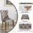 Hoppus 6 - Person Pedestal Dining Set-2107045114-2107045112