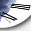 Horloge murale - Feuilles de bananier tropical bleu marine-60328722