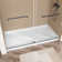 72'' W x 36'' D Alcove Acrylic Shower Base White Single Threshold Rectangular Shower Tray with Drain Cover