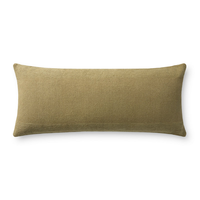 Leanne Ford x Loloi Medlock Decorative Pillow, Polyester, Green