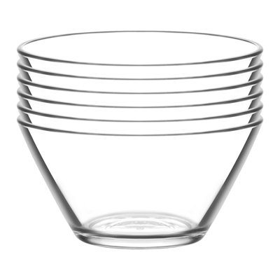 LAV Glass Stainless Steel Serving Bowl