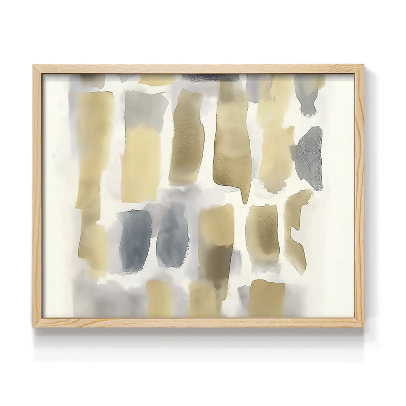 Abstrait, série LXVII, reproduction encadrée, Naturel, H 16 po x l 20 po