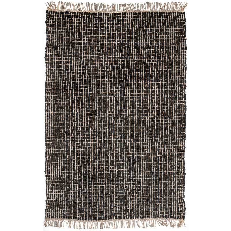 Tapis beige / noir à motif géométrique Legacy, Rectangle 5 pi x 8 pi