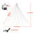 Yescom Christmas Tree Light on Flagpole 4840 LED Warm White Event Camping Decor