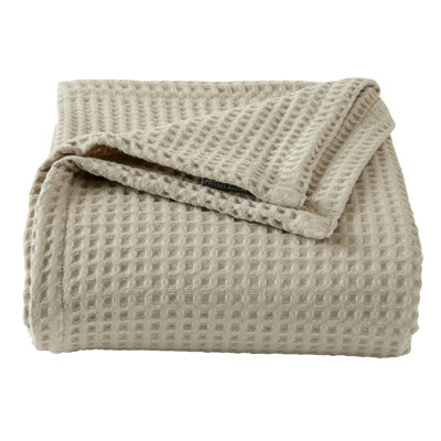 Vila Cotton Waffle Throw Blanket