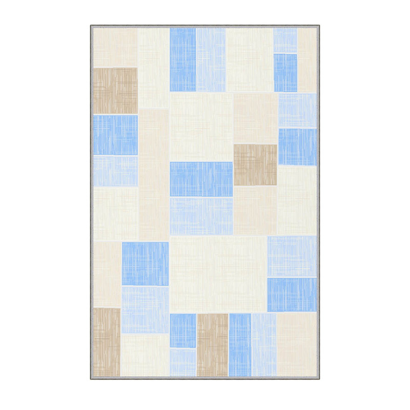 Premium 3D Printed Carpet, 4.6 x 7.2 Feet, 100% Polyester, 0.3 Inches Pile Height | Antibacterial, Non-Slip Underside, Machine Washable | Perfect for Living Room, Bedroom, and Kids' Play Areas, Durable & Stylish