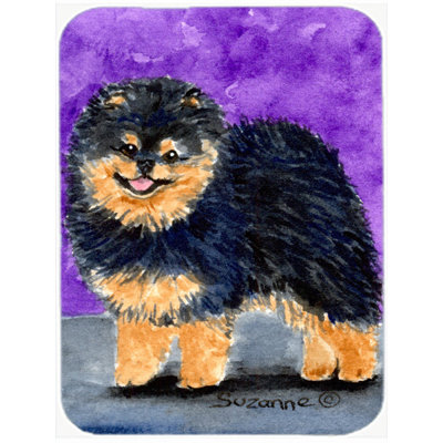 East Urban Home Pomeranian Glass Cutting Board