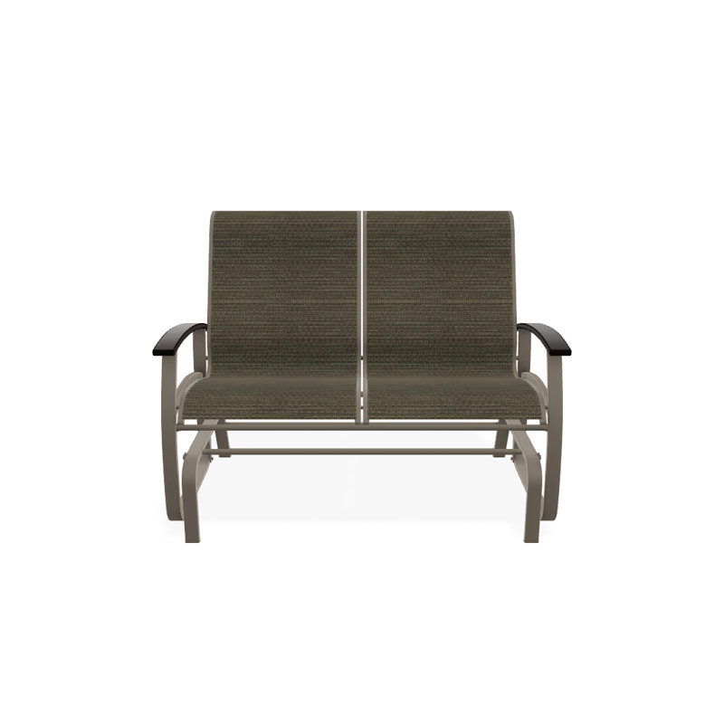 Belle Isle Outdoor Glider, Night, Kona P10, Textured Graphite