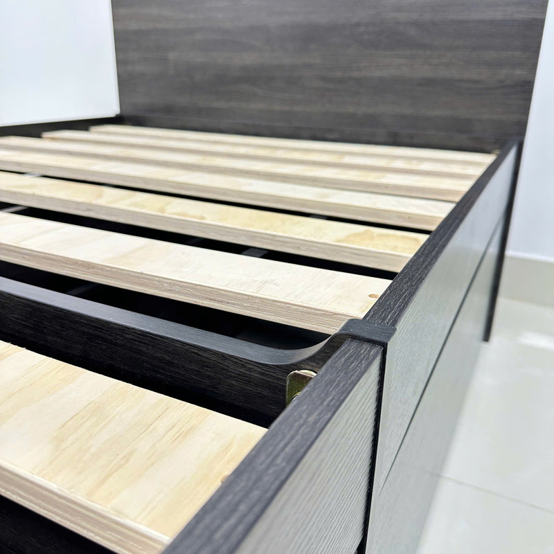 Robin Storage Bed In Dark Gray